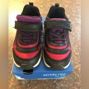 Stride Rite Kids' Black and Purple Sneakers